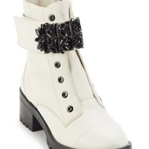Karl Lagerfeld Paris Pippa Crystal Embellished Platform Boot